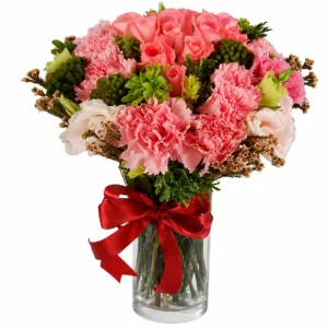 Flowers in Glass Vase