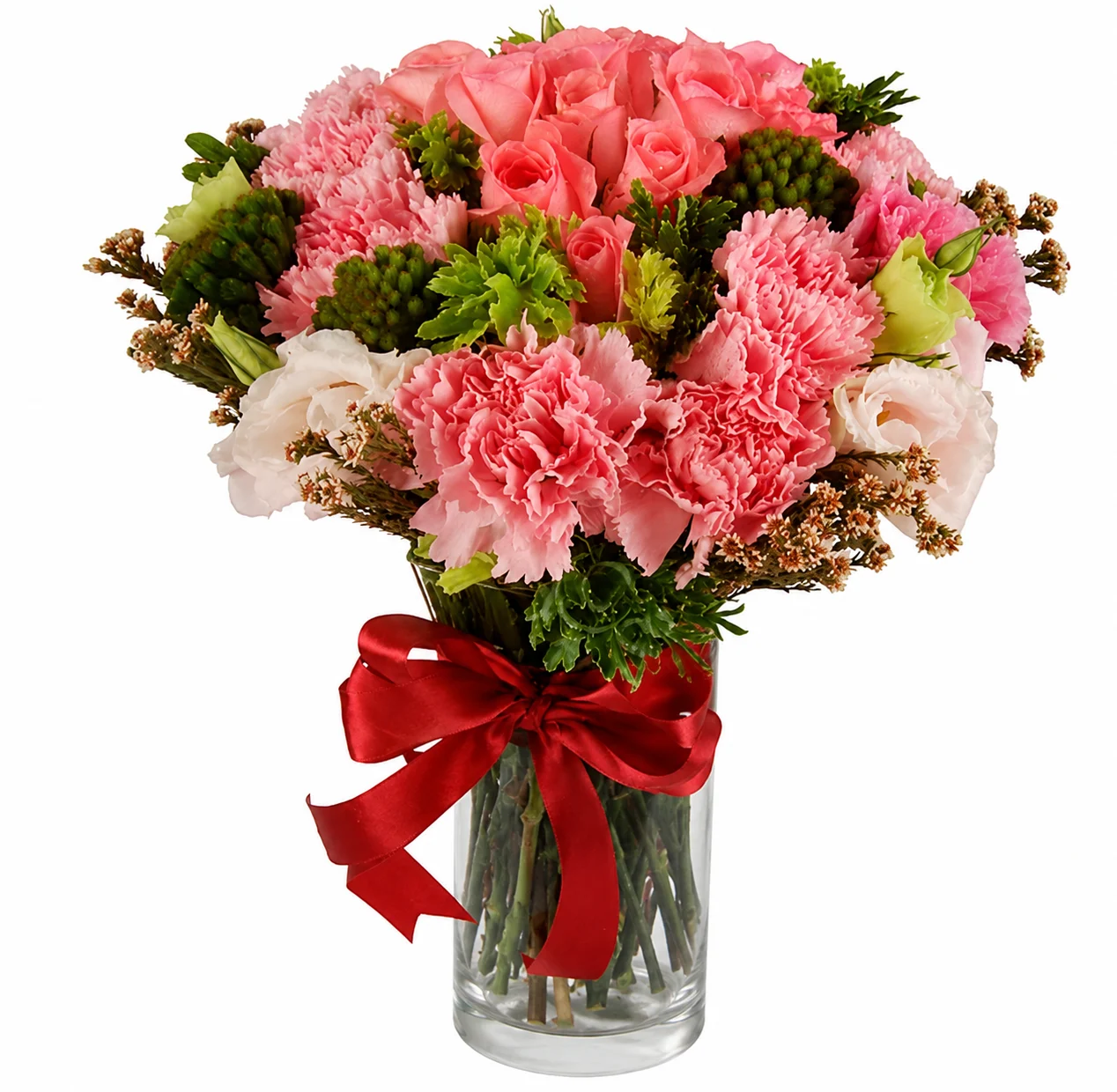 Flowers in Glass Vase