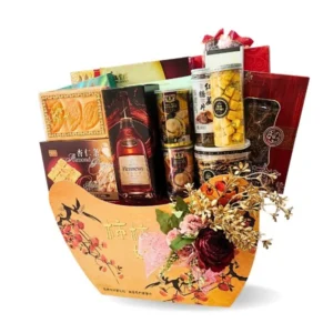 Regalia Oriental CNY Hamper - Hennessy, Chinese Delicacies, Cookies