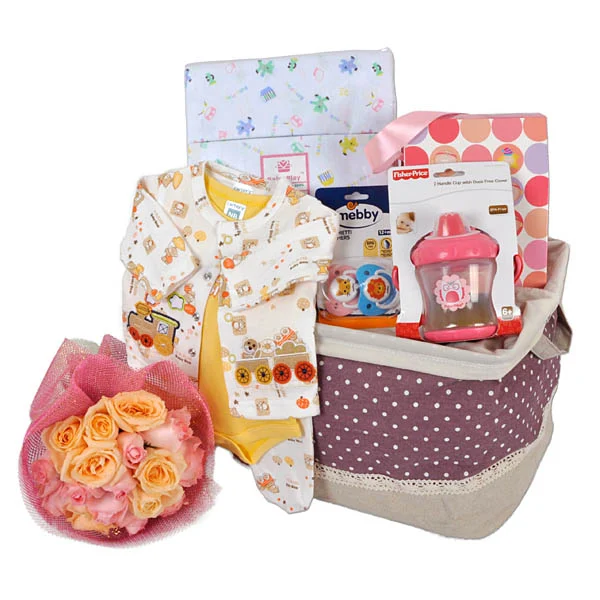 Rolly Baby- Newborn Baby Shower Hamper Gift for New Mother