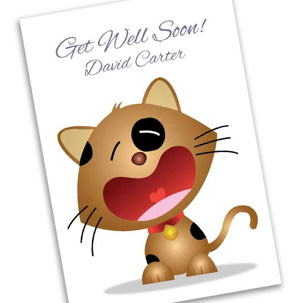 Get Well Soon Cat Card