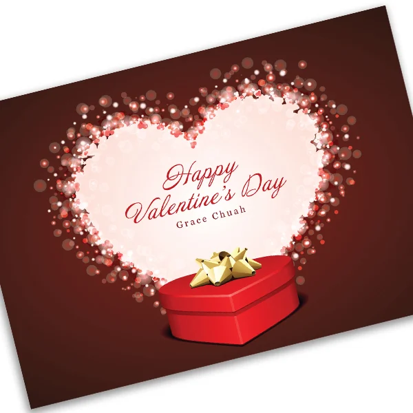 BIG Heart Love Custom Personalized Card