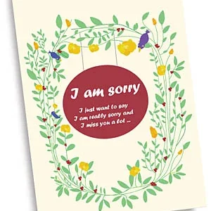 Birdy Art Apology Card
