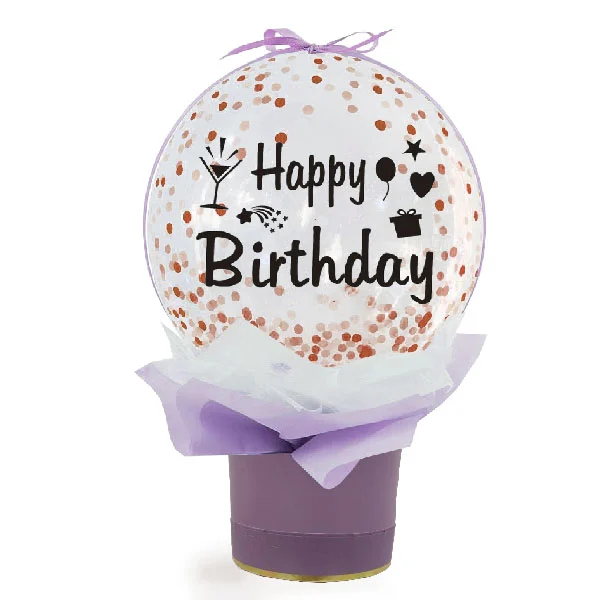 Birthday Confetti Balloon Bouquet Gift by Giftlab Malaysia