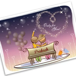 Couple Under the Sky Love Custom Card