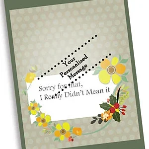 Flowery Floral Apology Card