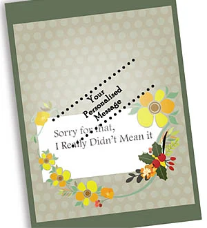 Flowery Floral Apology Card