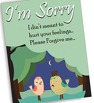 Foresty Birds Forgive Me Card