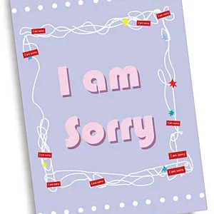 I'm Sorry Apology Scribble Custom Card