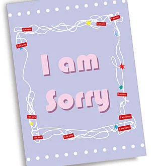 I'm Sorry Apology Scribble Custom Card