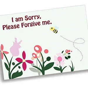 Fleur Daisy I'm Sorry Apology Card