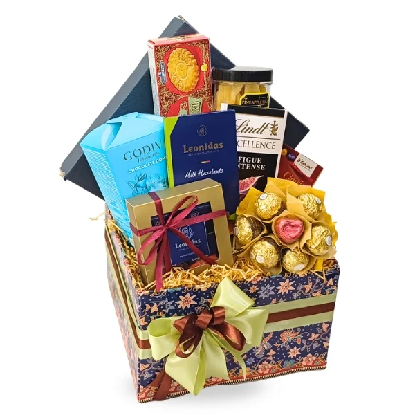 Georgetown Divine Godiva Leonidas Lindt Chocolate Hamper with Gourmet Treats Malaysia