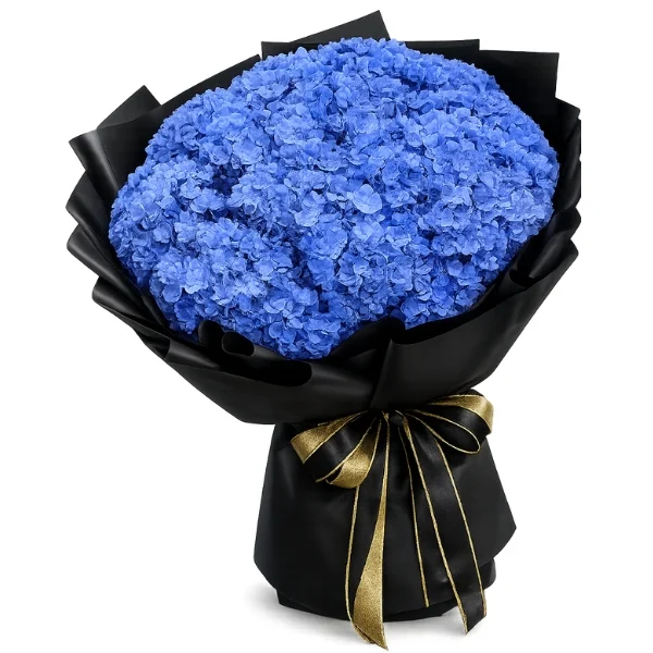 Blue Hydrangea Hand bouquet by Giftlab Malaysia
