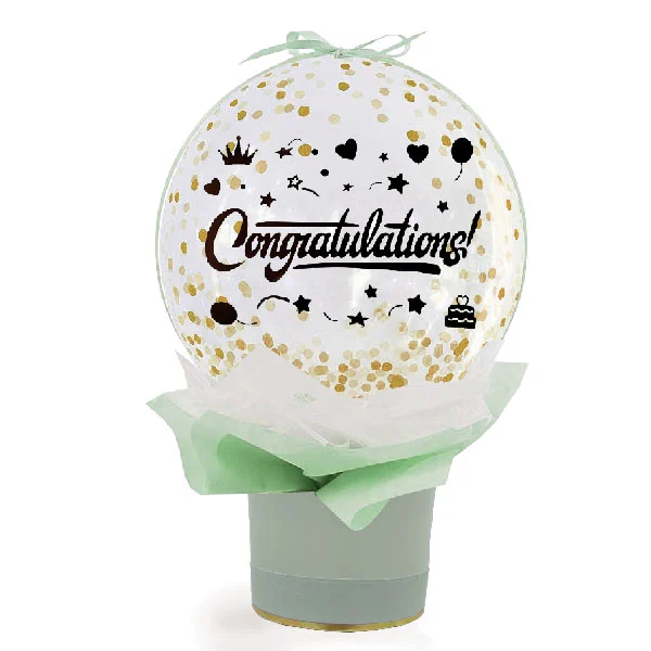 Congratulation Confetti Balloon Bouquet Gift by Giftlab Malaysia