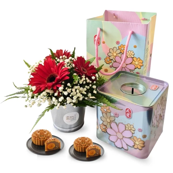 Mooncake and Flower Gift KL