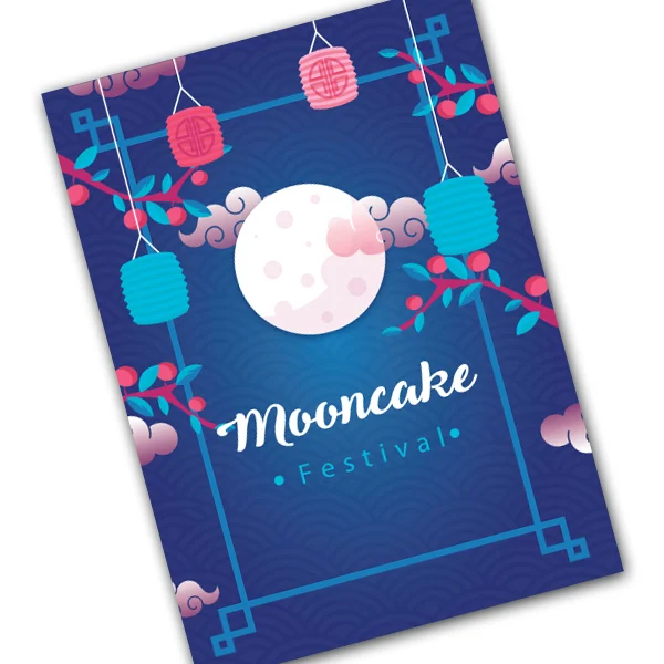 Send Mid Autumn Personalized Card for celebration of Mooncake Festival by Giftlab Malaysia