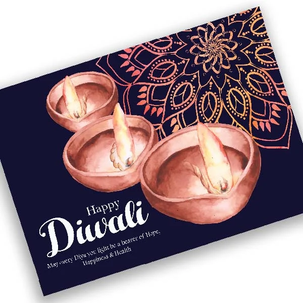 Deepavali personalised greeting cards featuring beautiful designs and heartfelt wishes