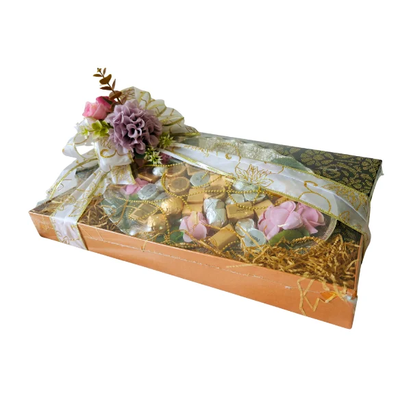 Velvety Patchi 300g chocolate gift with silver-plated tray